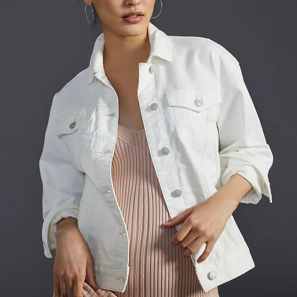 Women's White Denim Jacket